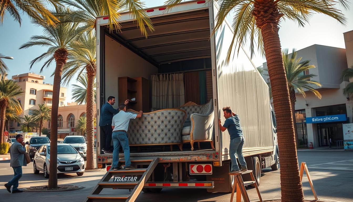 سيارات نقل عفش مجهزة وامنة - المتميز لنقل وتغليف الاثاث